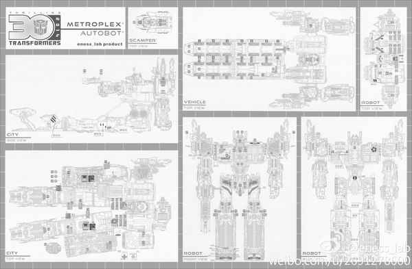 Eness Replacement Labels For Generations Metroplex Titan Figure  (5 of 17)